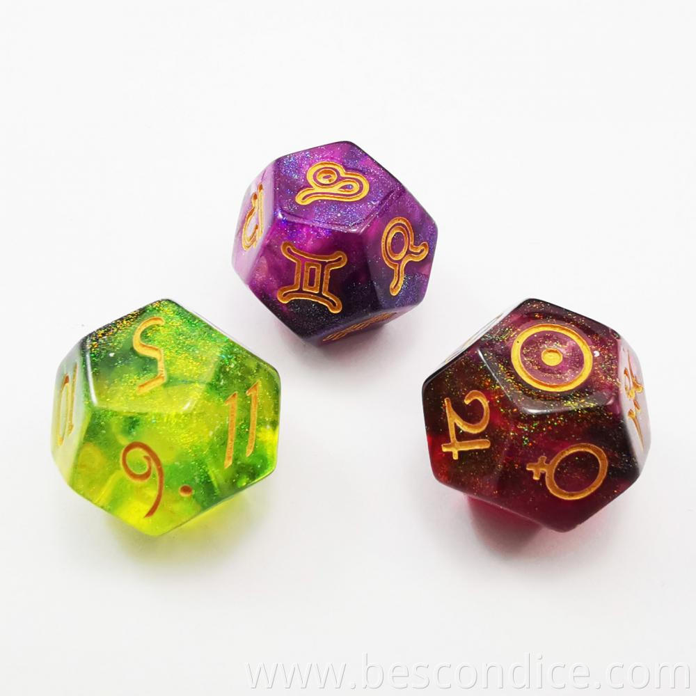 Constellation Divination D12 Dice 2